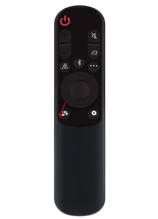 remote for LG soundbar